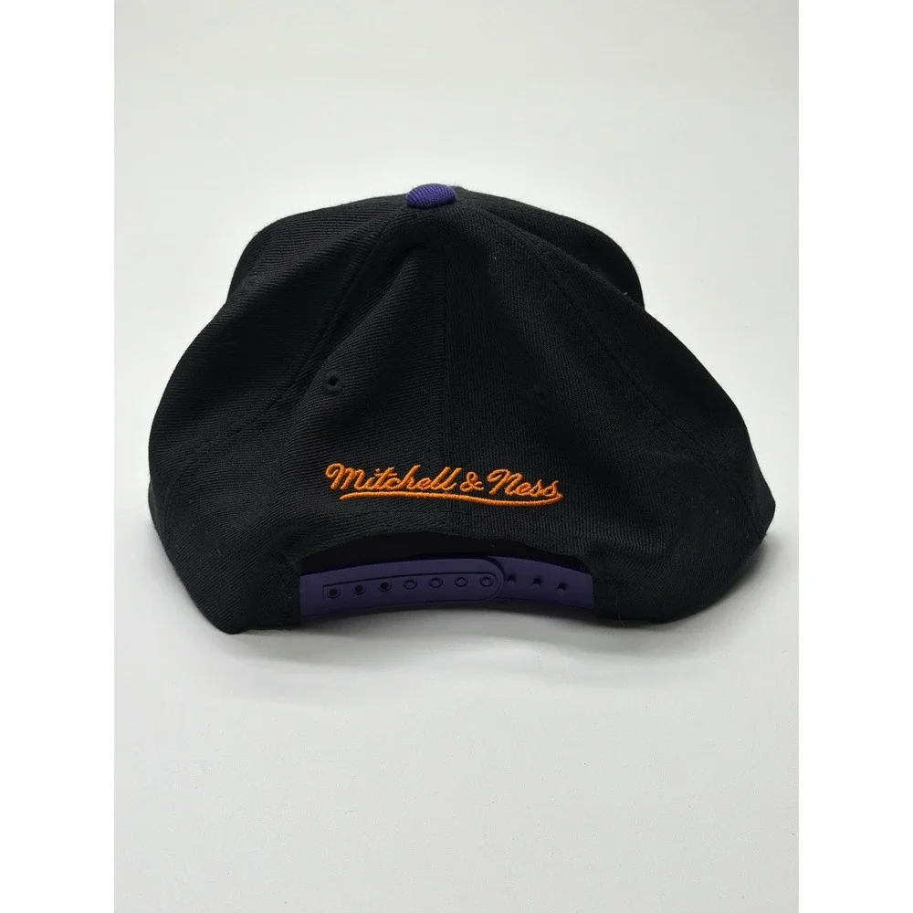 Mitchell & Ness Phoenix Suns Snapback Hat Mens Black‎ Purple Wool NBA